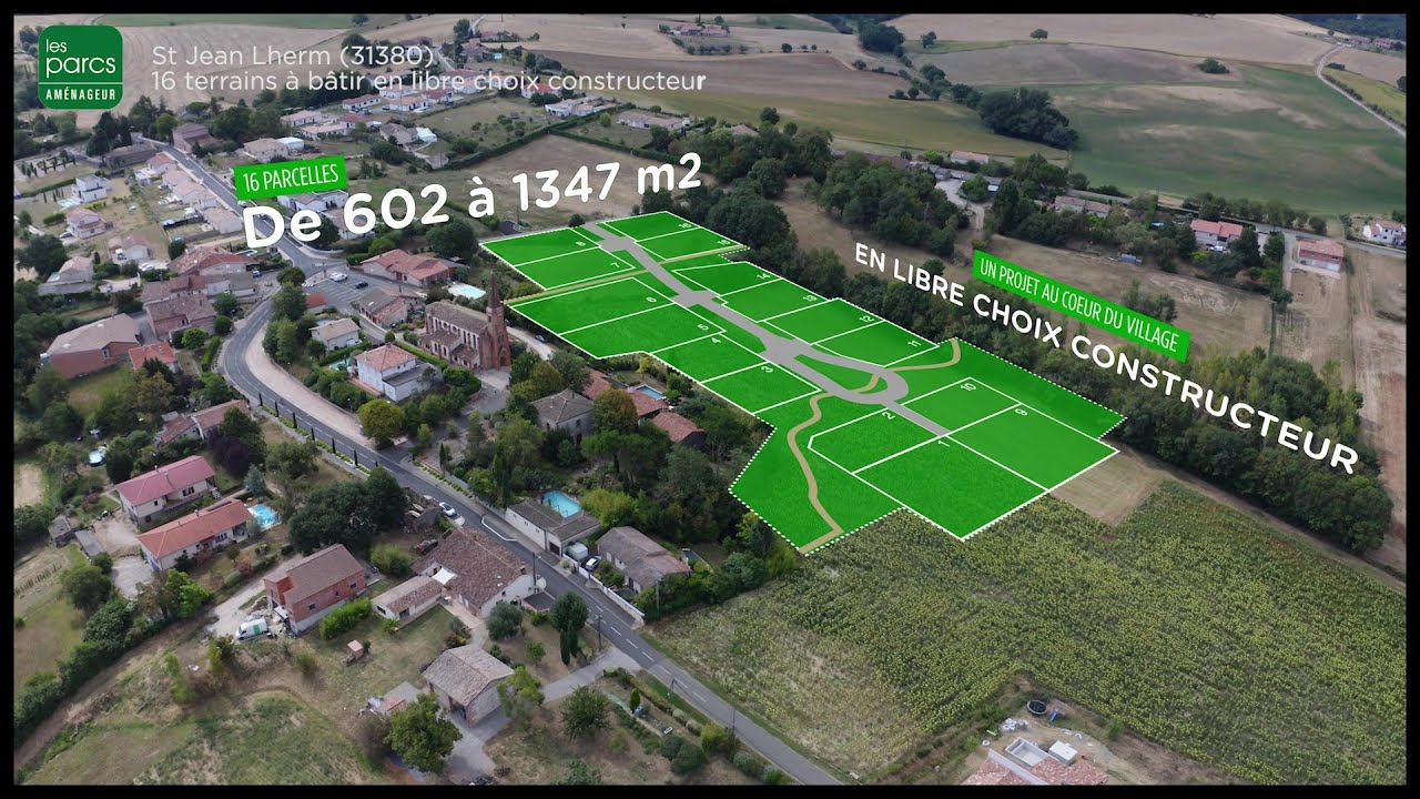 Au Pied du Clocher - Saint-Jean-Lherm - Terrains à vendre | Les Parcs Aménageur Lotisseur Toulouse
