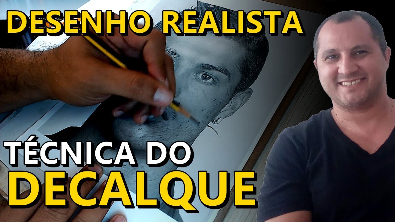 Desenho Realista: Como Fazer Esboço com Decalque? Técnica do Decalque! Tirando o Traço com Decalque