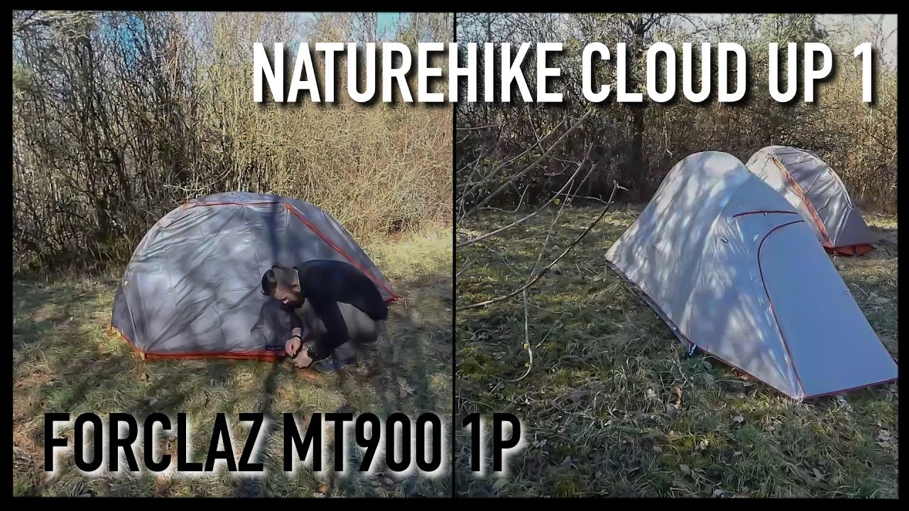 COMPARATIF TENTES : FORCLAZ MT900 1P / NATUREHIKE CLOUD UP 1