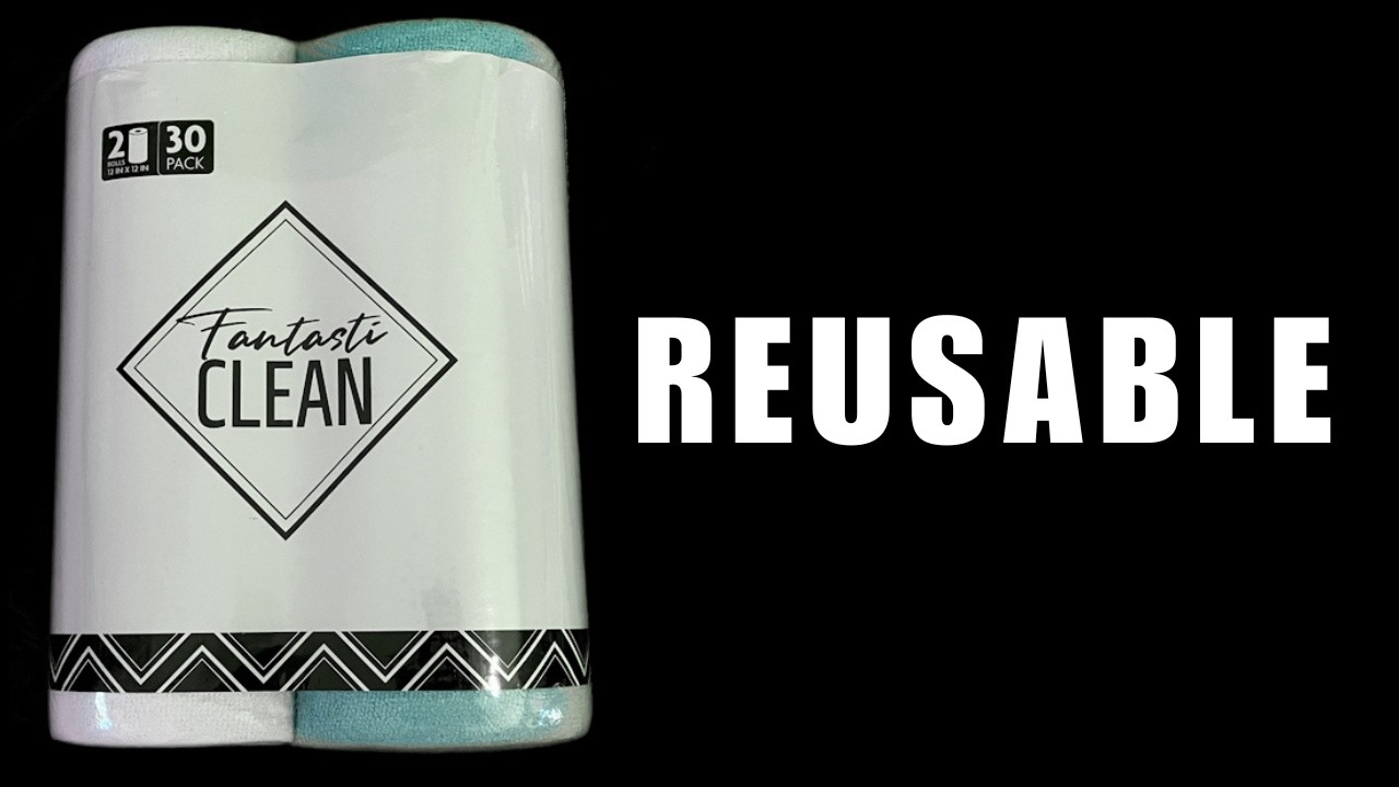 Clean Your Car's Interior With FantastiCLEAN Reusable Microfiber Towel Roll | All Purpose 