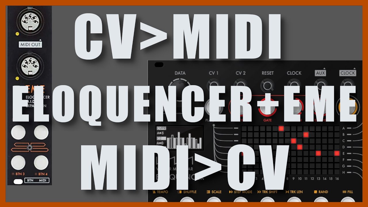 ELOQUENCER+EME Winter Modular - CV to MIDI / MIDI to CV (english+french)