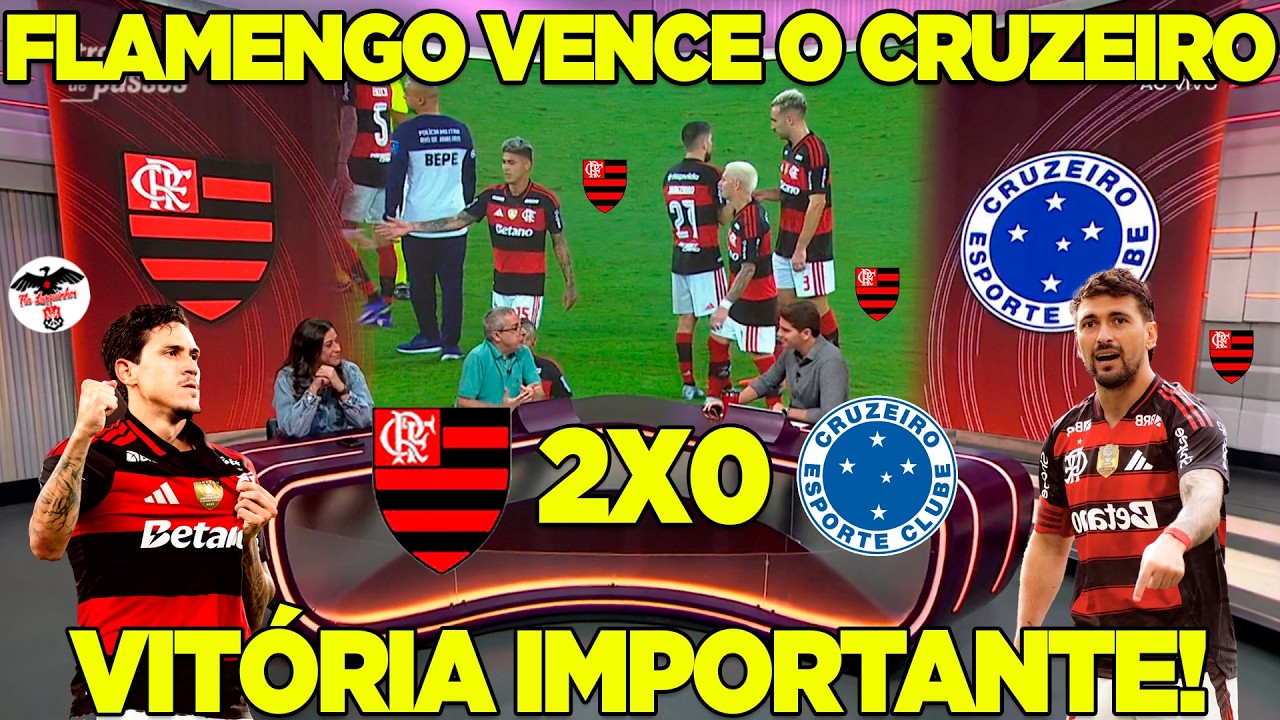 FLAMENGO 2X0 CRUZEIRO NO MARACANÃ! PEDRO MARCA PRIMEIRO GOL NO BRASILEIRÃO! JARDIM VENCE O TITE