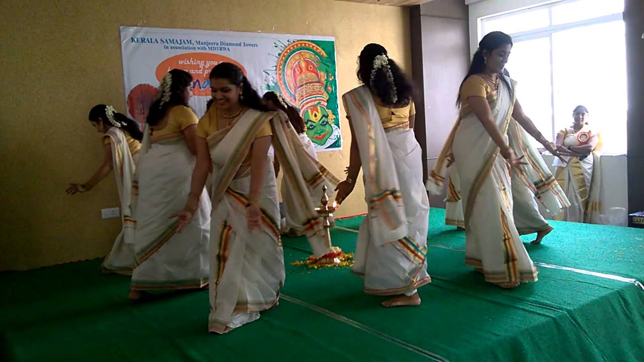 Thiruvathira @Manjeera Diamond Towers Kerala Samajam Onam celebration 2015.