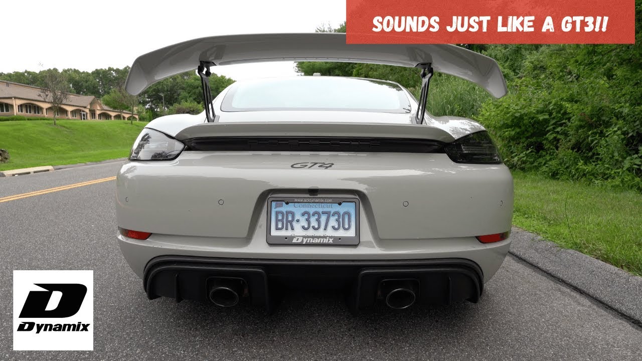 2021 Porsche 718 Cayman GT4 Fi Exhaust Over-Axle Pipes
