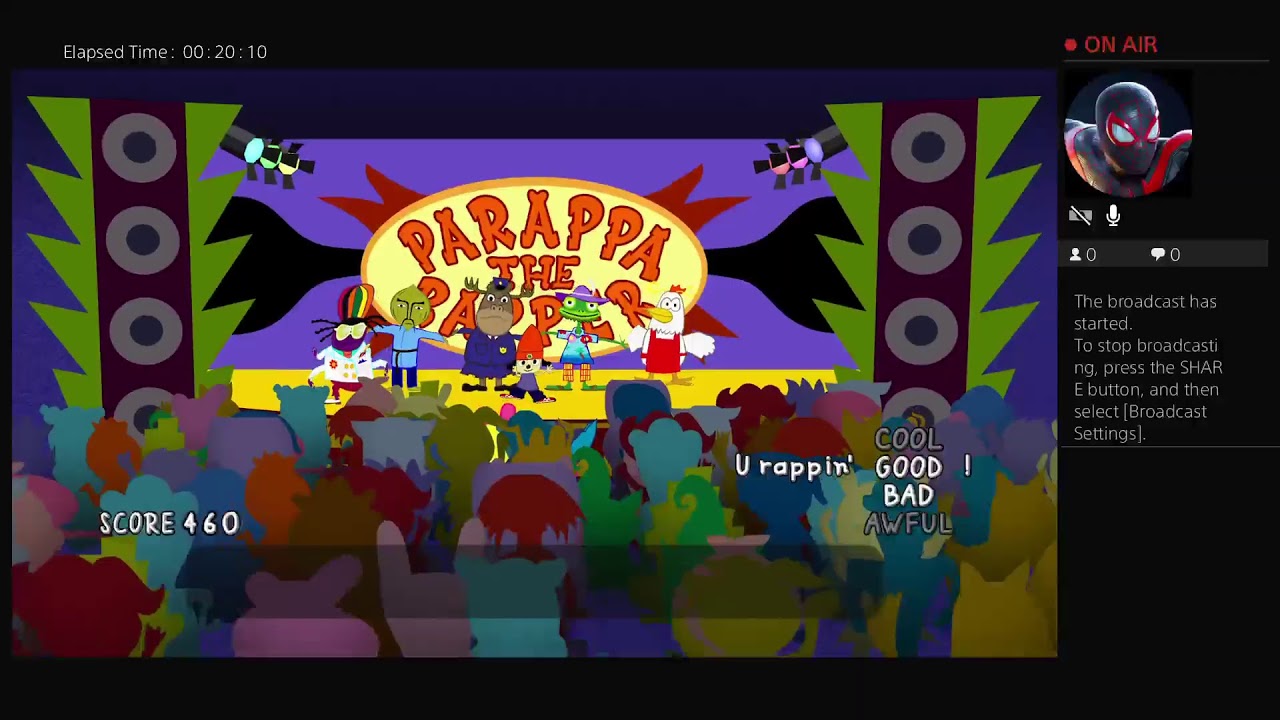 Replaying PaRappa Remastered