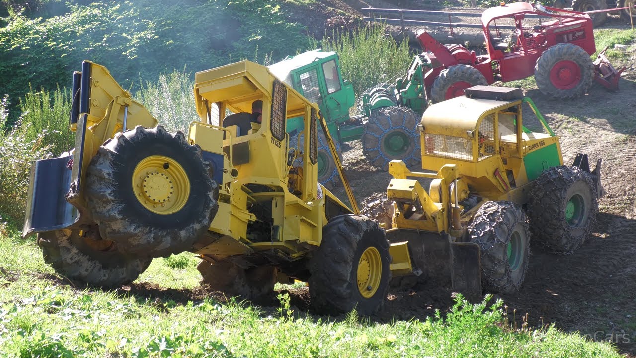 Les Cognées Les Gets Vintage Edition 2025 - Old Forestry Tractors Demonstration