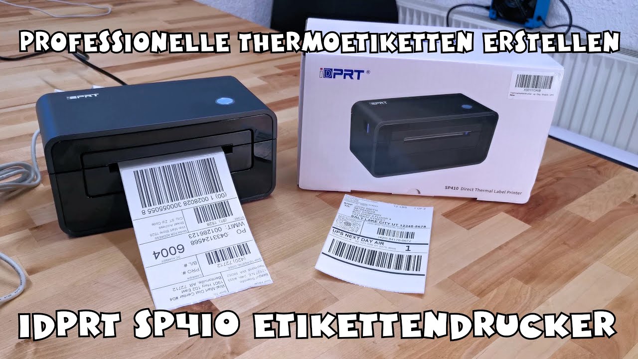 iDPRT Desktop Etikettendrucker SP410 Thermoetikettendrucker
