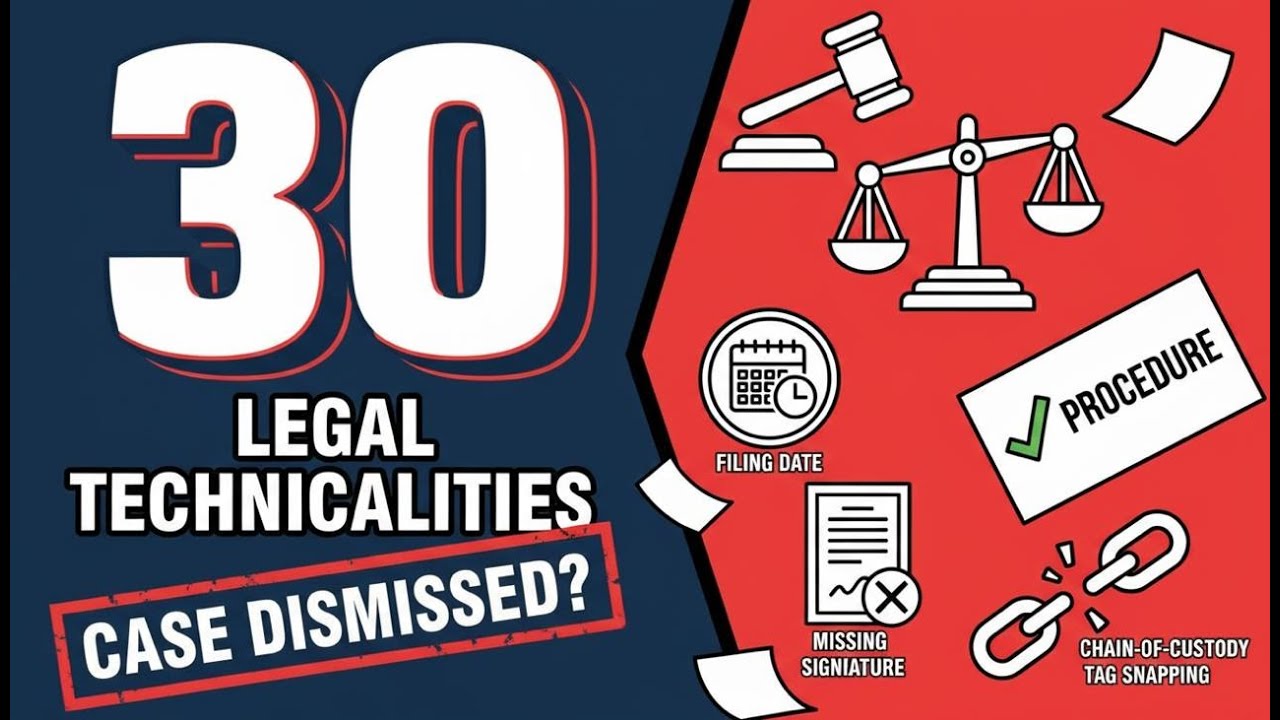 30 Legal &lsquo;Technicalities&rsquo; That Blew Up Court Cases &mdash; and Why It Works