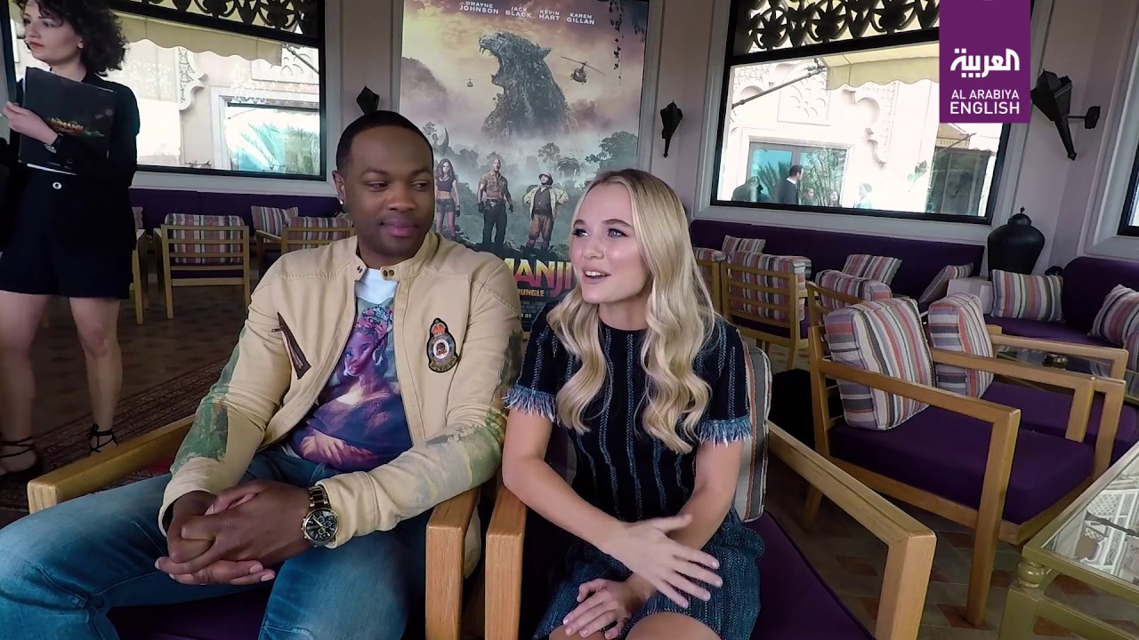 Jumanji's Ser'Darius Blain & Madison Iseman do their best impressions of Kevin Hart & Jack Black