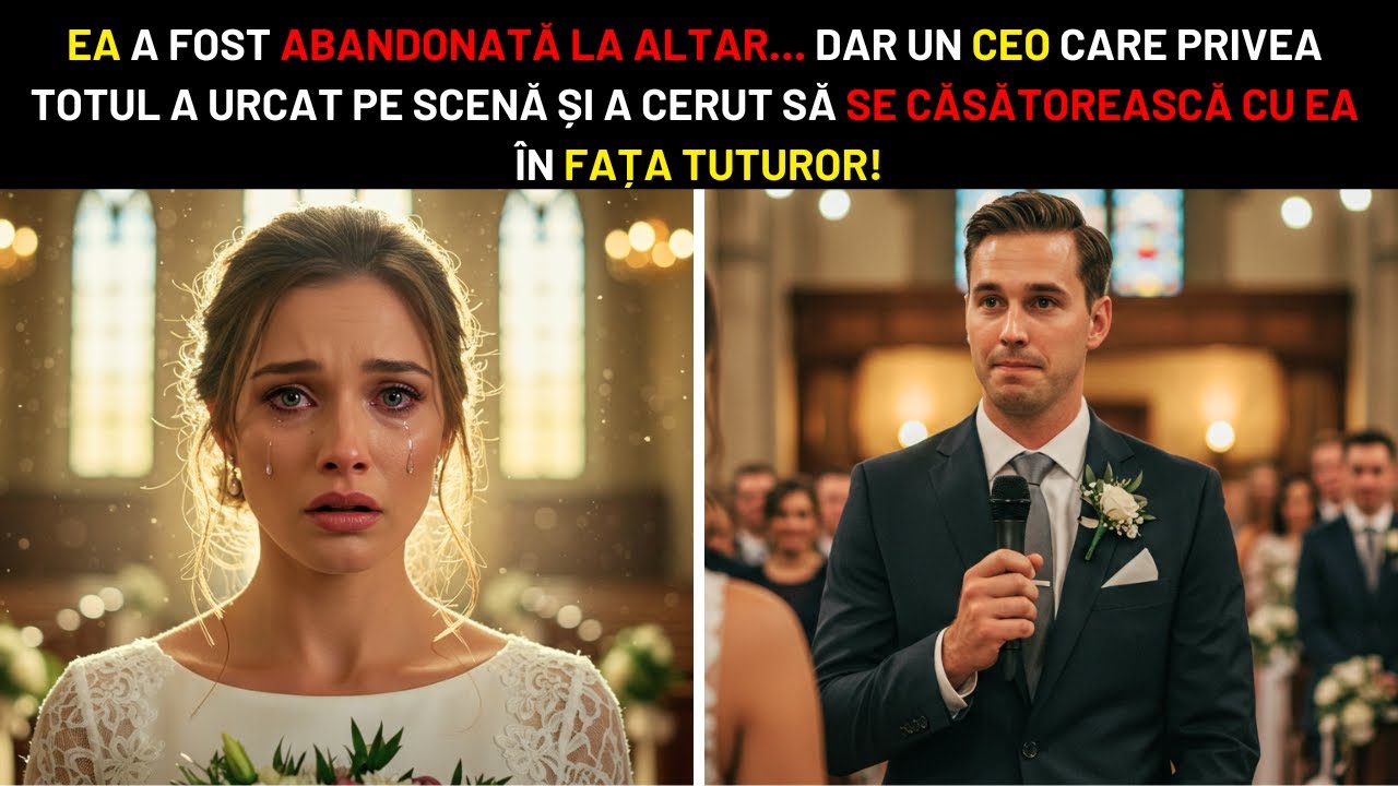 EA A FOST ABANDONATĂ LA ALTAR, DAR UN CEO A URCAT PE SCENĂ ȘI A CERUT SĂ SE CĂSĂTOREASCĂ CU EA!