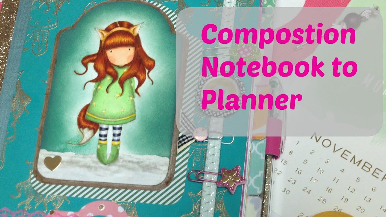 Gorjuss Girl Composition Notebook Planner