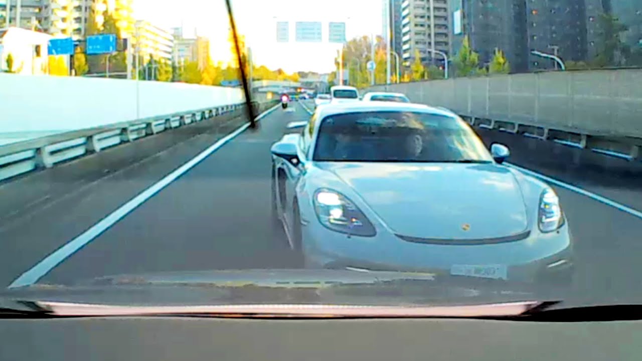 過去最凶レベルの煽り運転の映像が入って来たので公開します！【ポルシェによる煽り運転の一部始終】