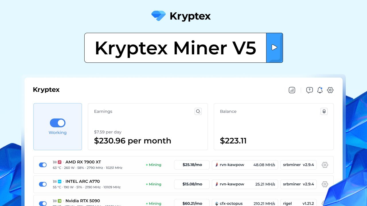 How to Mine Crypto on Your PC | Kryptex Miner V5