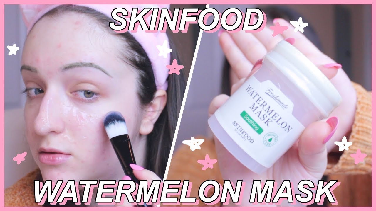 IS IT A DUPE? Skinfood Freshmade Watermelon Mask DEMO/REVIEW 🍉 | maevely