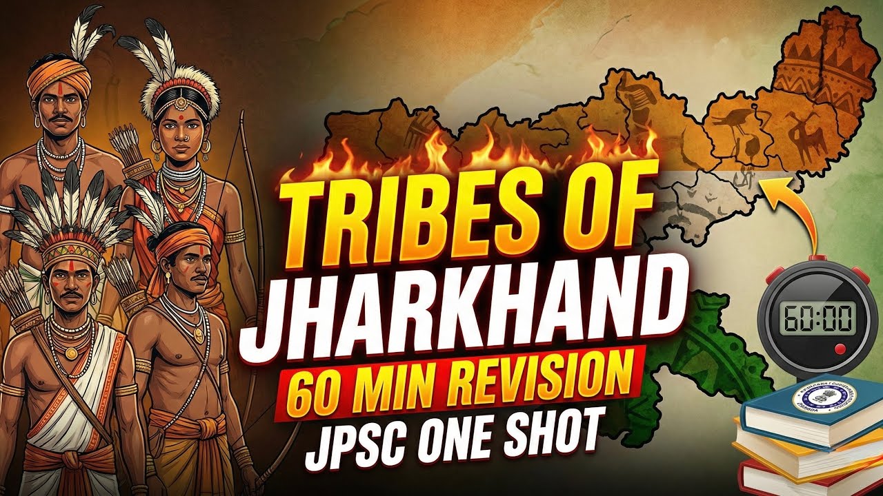 🔥Tribes of Jharkhand in 60 Minutes🔥 ⏳ | JPSC One Shot Revision 🔥
