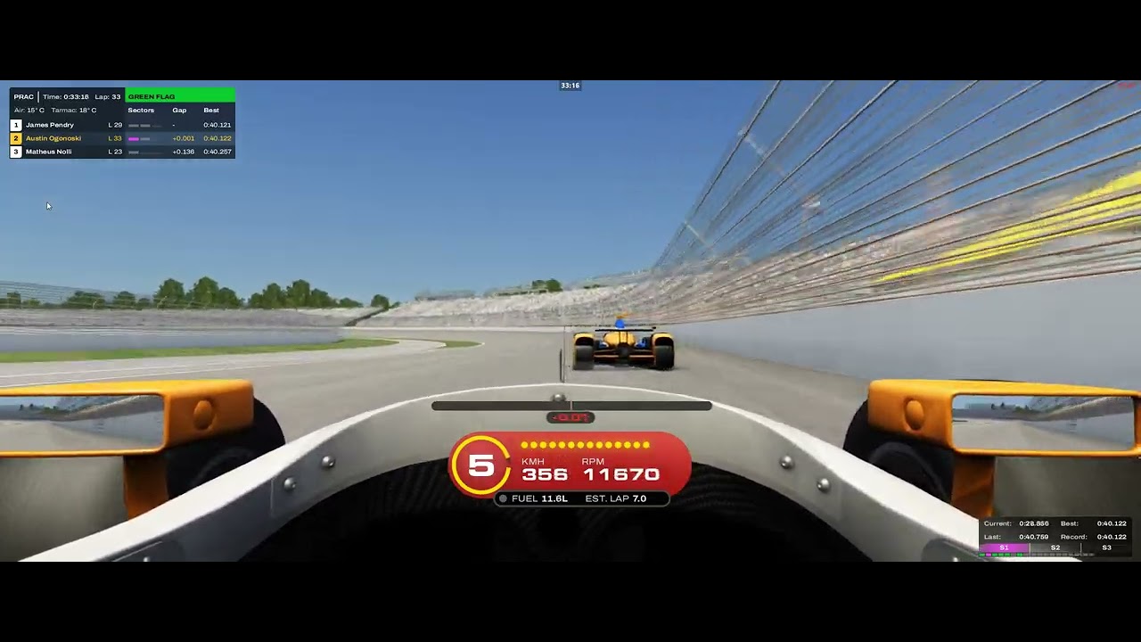 Ассетто Корса | URD Formula Challenge Детройт @ Индианаполис | Практика составления