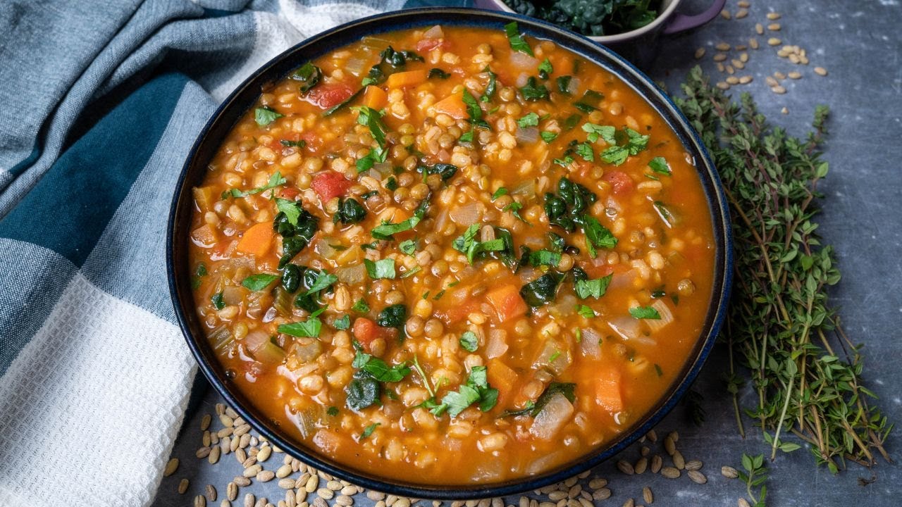 Barley and Lentil Soup