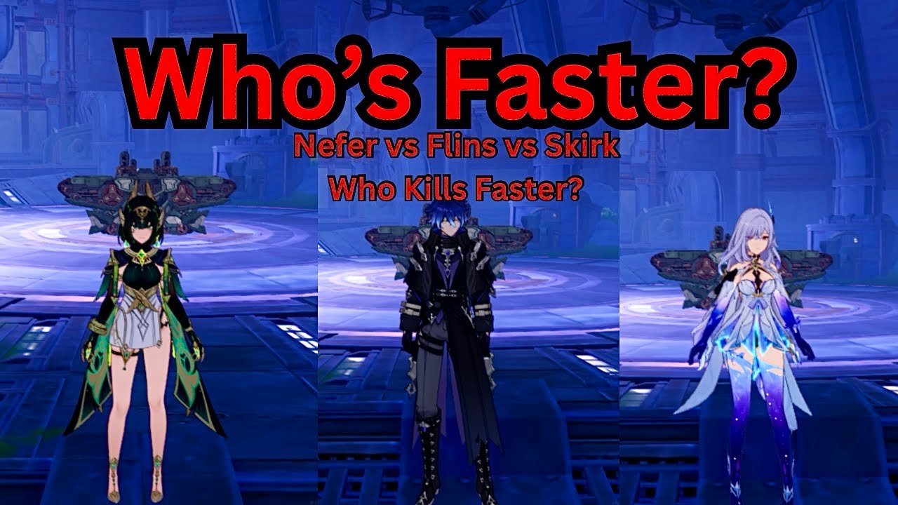 Skirk vs Flins vs Nefer – Who Destroys the New 6.2 Boss Faster? | Genshin Impact