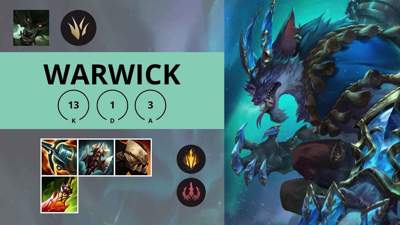 WARWICK JUNGLA 🔥13/1/3 | League of Legends | Oro