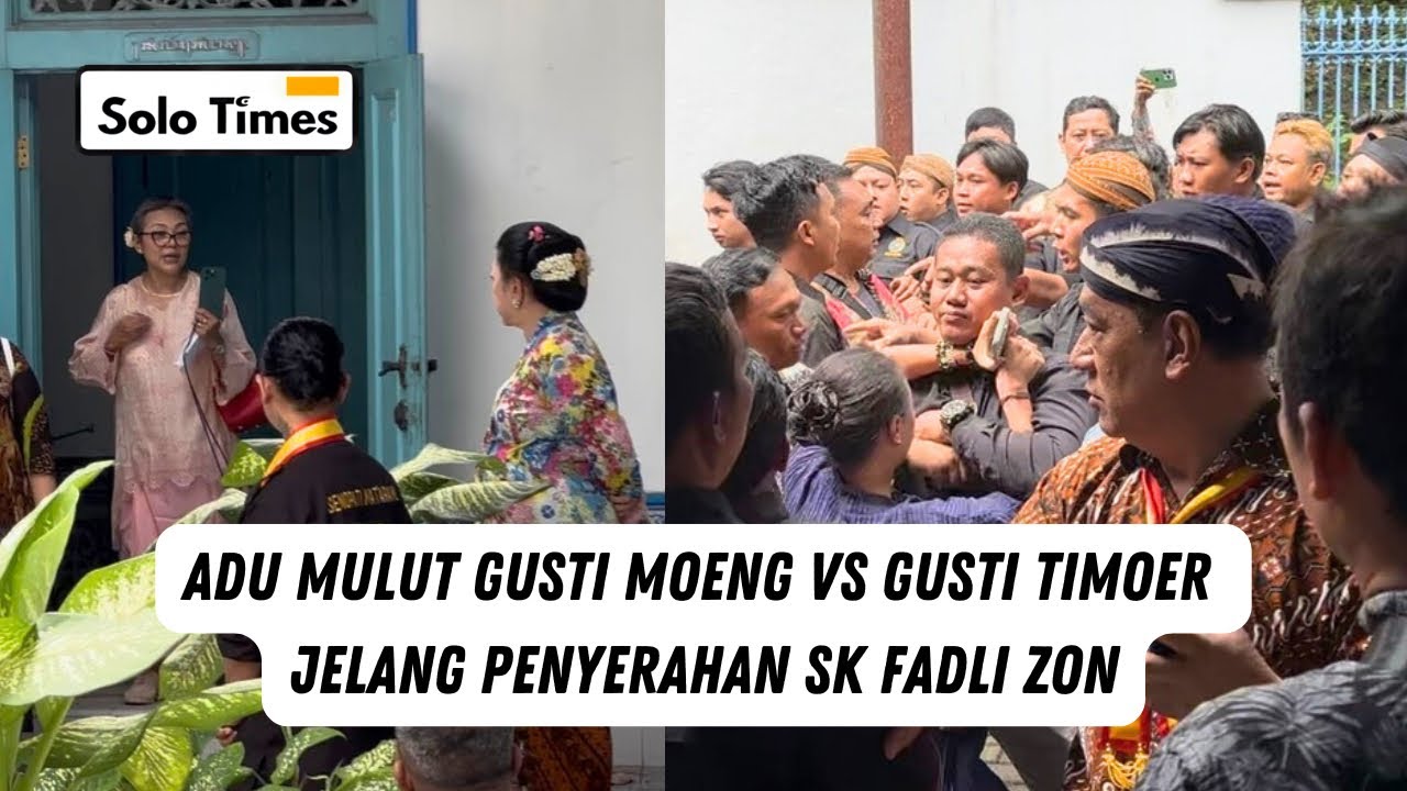Suasana Panas Terjadi Jelang Penyerahan SK Kemenbud di Keraton Solo!