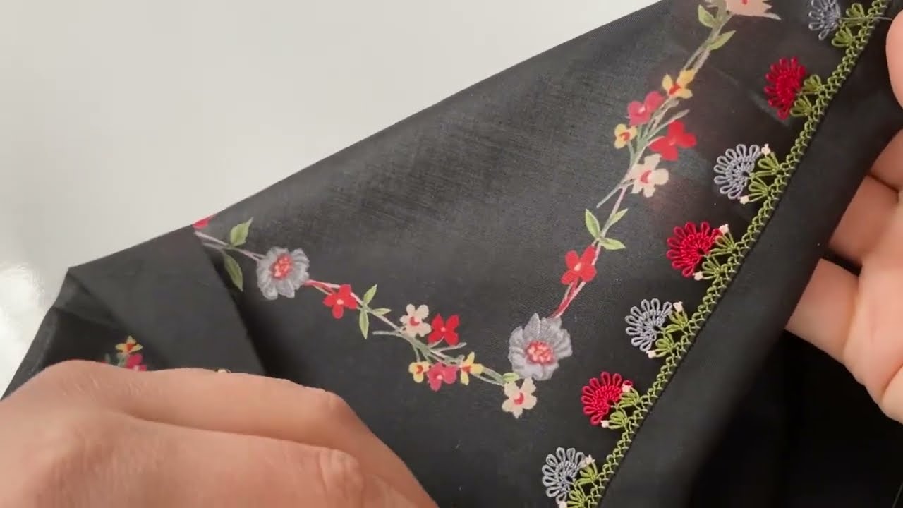 223) YENİ VİRAL YAZMA İĞNE OYASI MODELİ /turkish needle lace making /2025