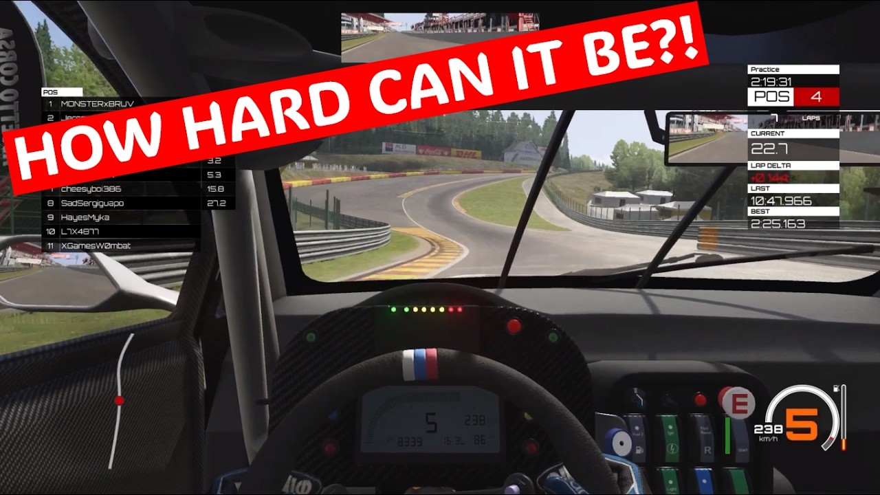 HOT LAP ONBOARD: MEDIOCRE SIM RACER tries to go fast at SPA