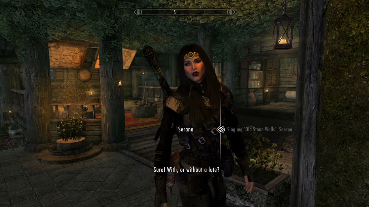 Serana dialogue add on: Old Stone Walls ( Lute Version)