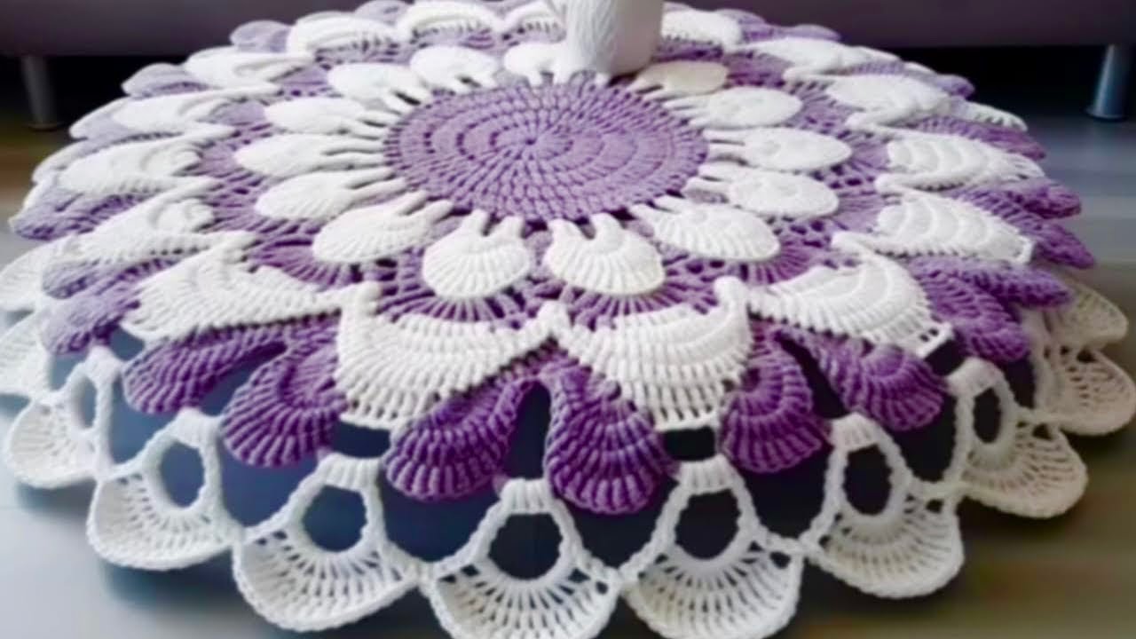 Viral trending crochet thaalpos💫doily 💫mandala 💫tablecloth #youtube