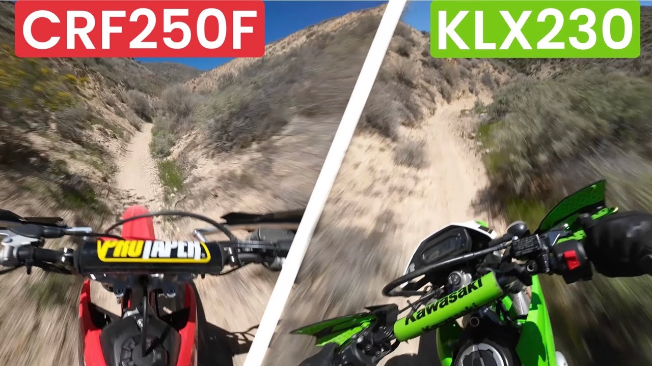 CRF250F vs KLX230 single track
