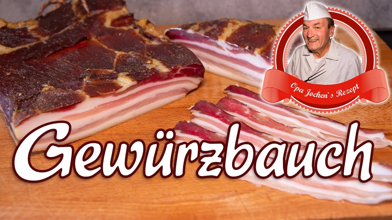 kaltgeräucherten Gewürzbauch selber machen - Opa Jochens Rezept
