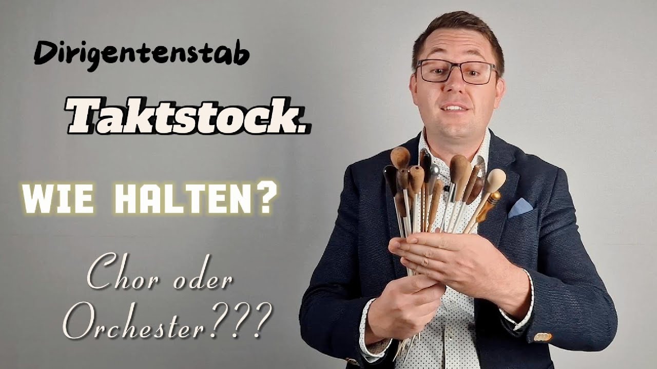 Taktstock richtig halten – So benutzt du den Dirigentenstab 🎼 Dirigieren lernen für Anfänger