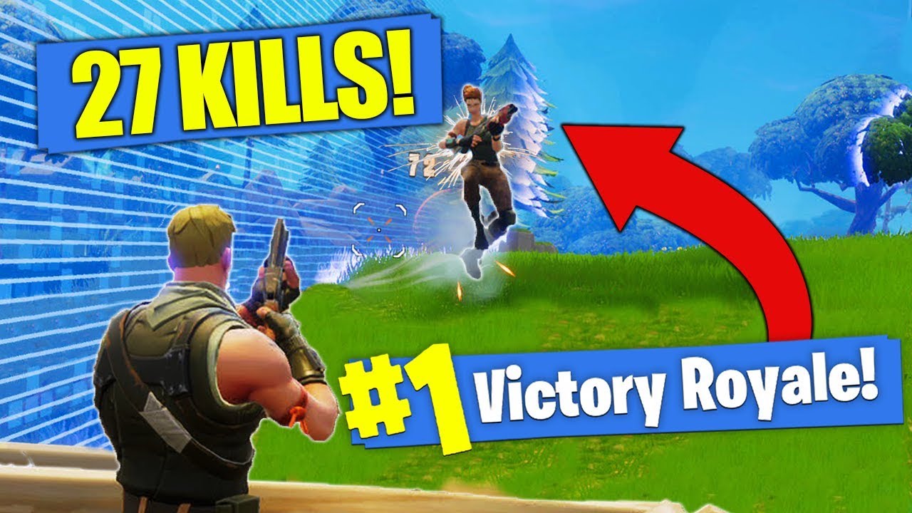*NEW KILL RECORD* 27 SOLO Kills In Fortnite - Battle Royale!!