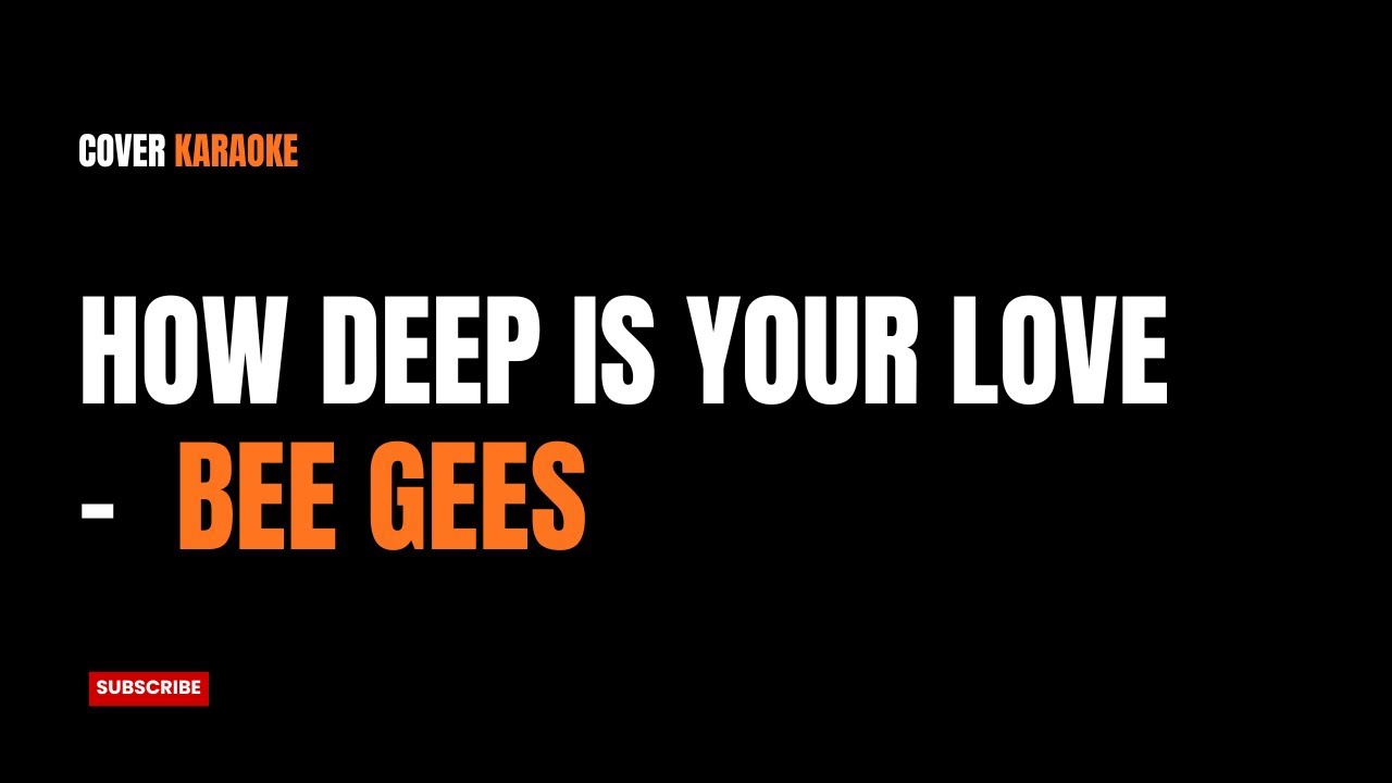 How Deep Is Your Love - Bee Gees | KARAOKE COVER (Versi R&B Fusion) Lyrics