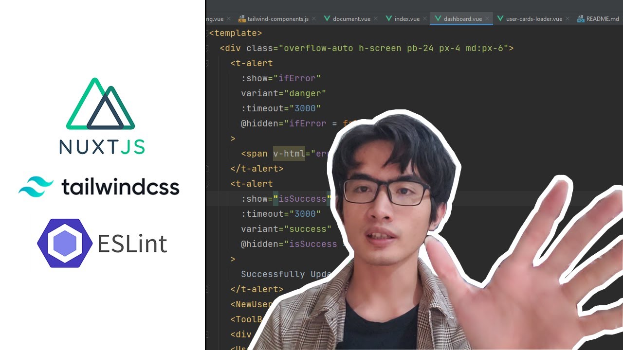 ចែករំលែក កូដ Frontend (Nuxt JS + Tailwind CSS ) របស់ TFD | Sharing My Nuxt JS Boilerplate | TFD