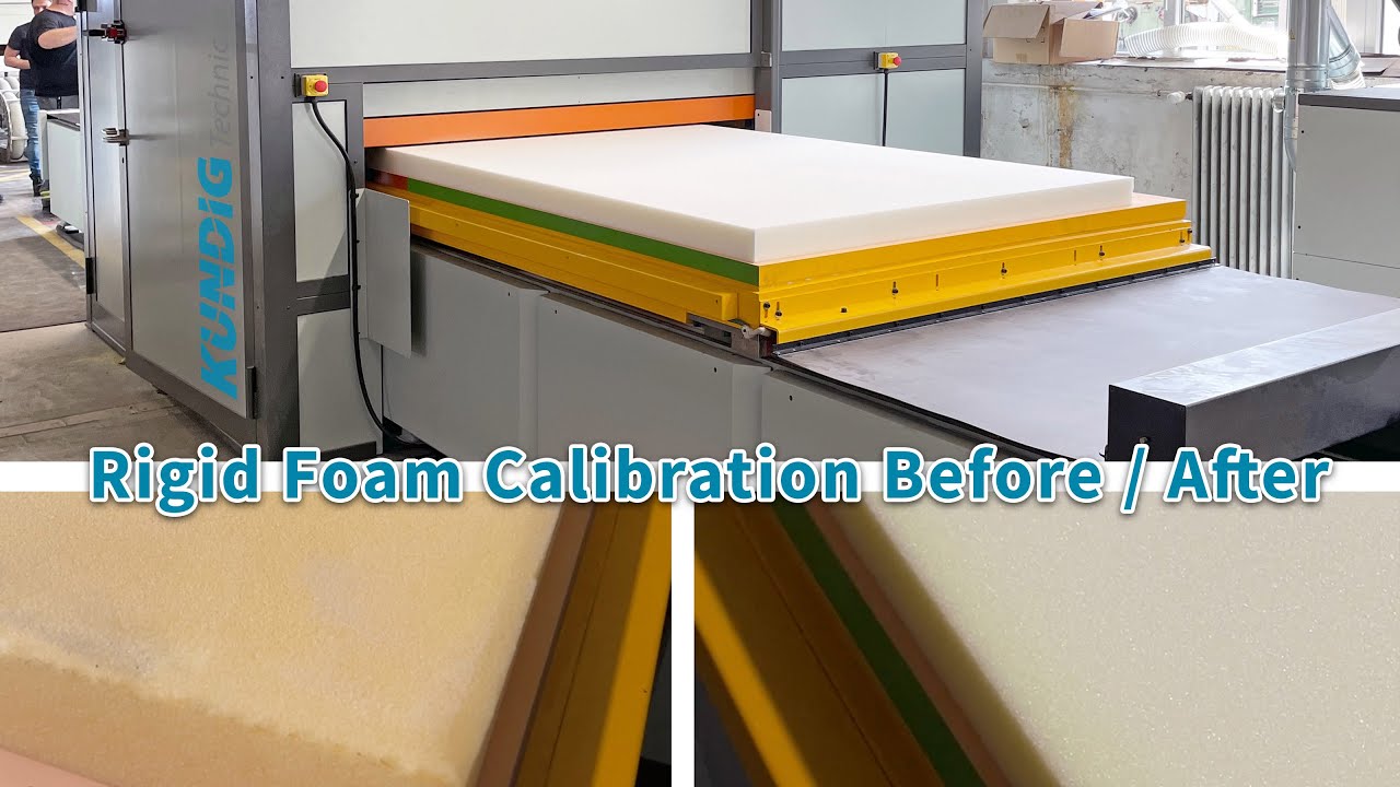 Before / After - Rigid Foam Calibration on KUNDIG Technic Portal Sander