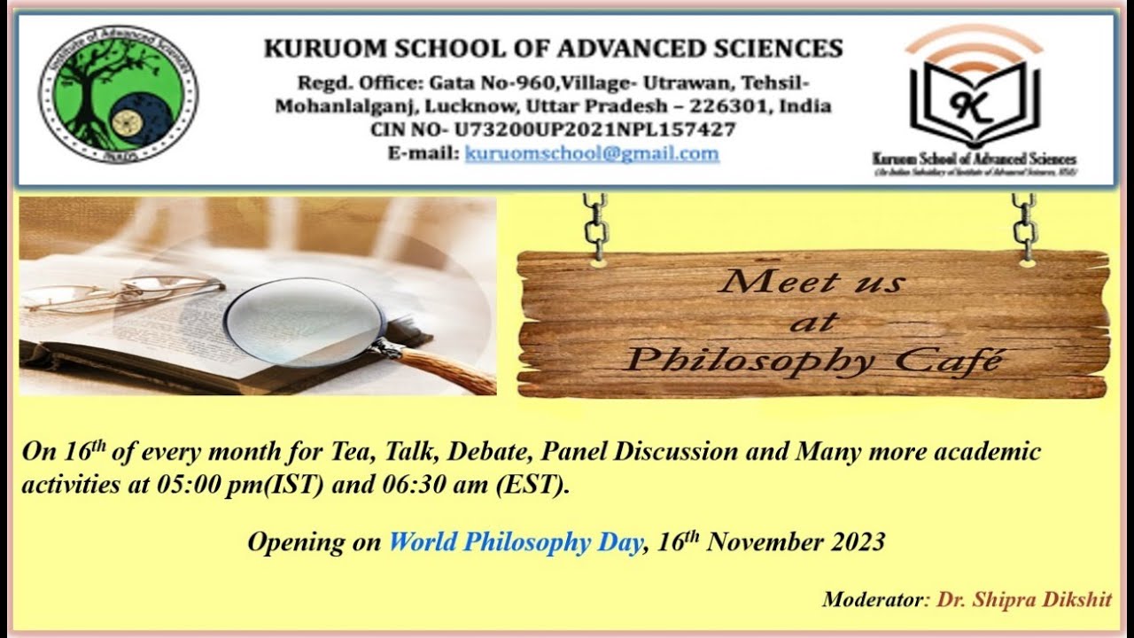 Understanding the World through Pragmatic Lens  by Dr. Rahul Kumar Maurya, philosophy cafe, KSAS,