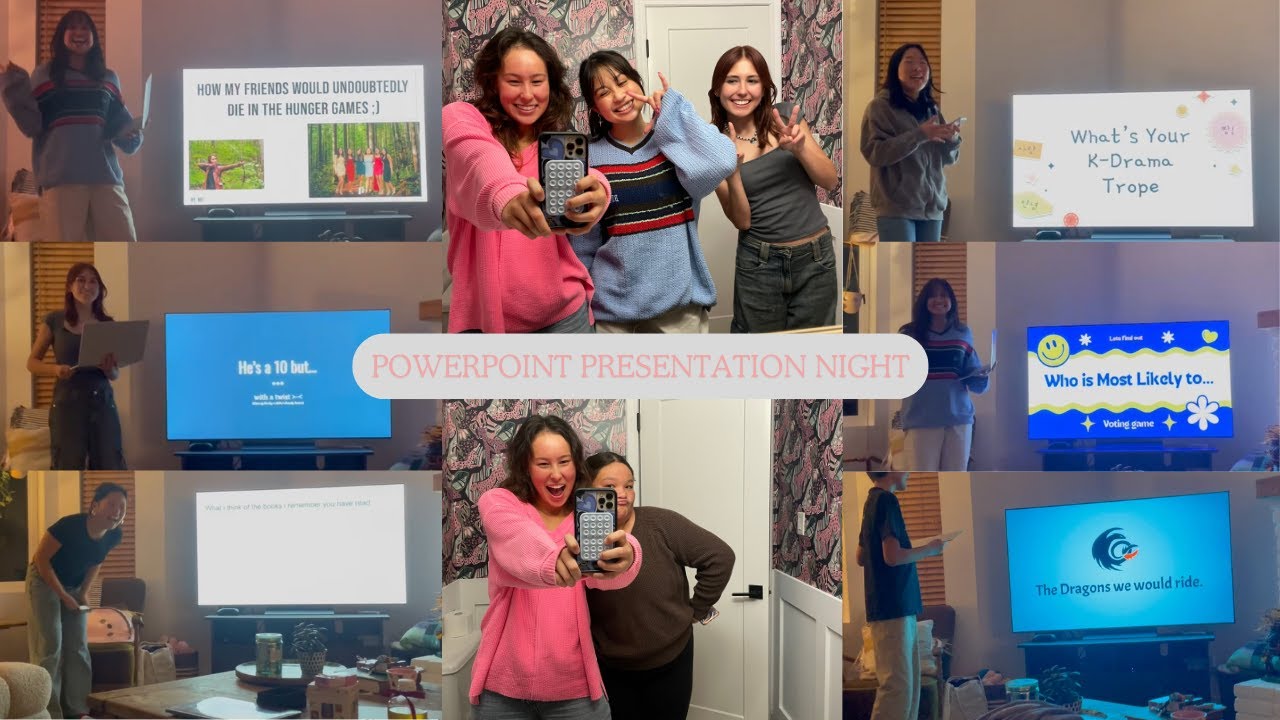 powerpoint night with friends *funny presentations*