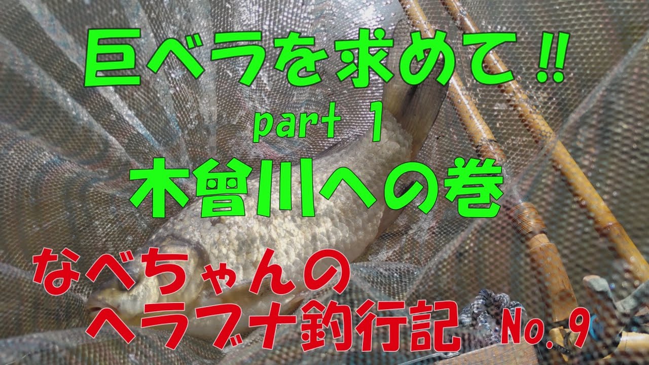 【ヘラブナ釣り】なべちゃんのヘラブナ釣行記　No.9　巨ベラを求めて‼part1 　木曽川への巻　2022 3 20