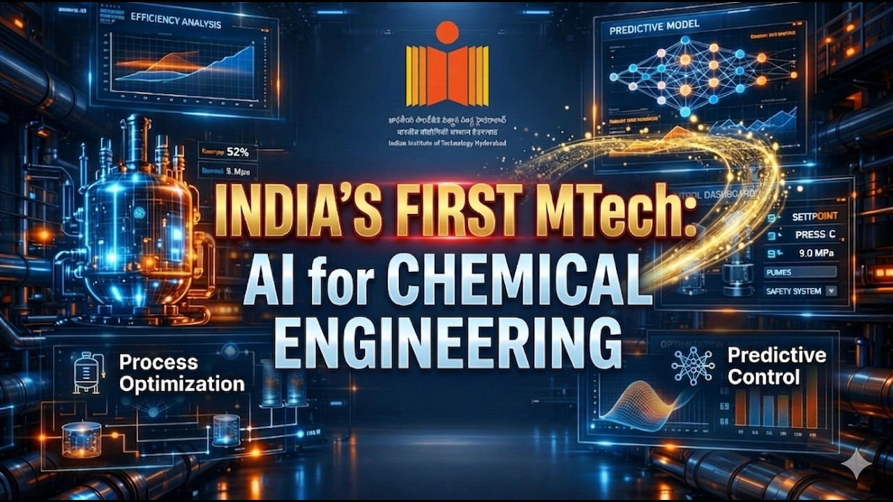 AI Meets Chemical Engineering | New MTech Program at @IITHyderabad