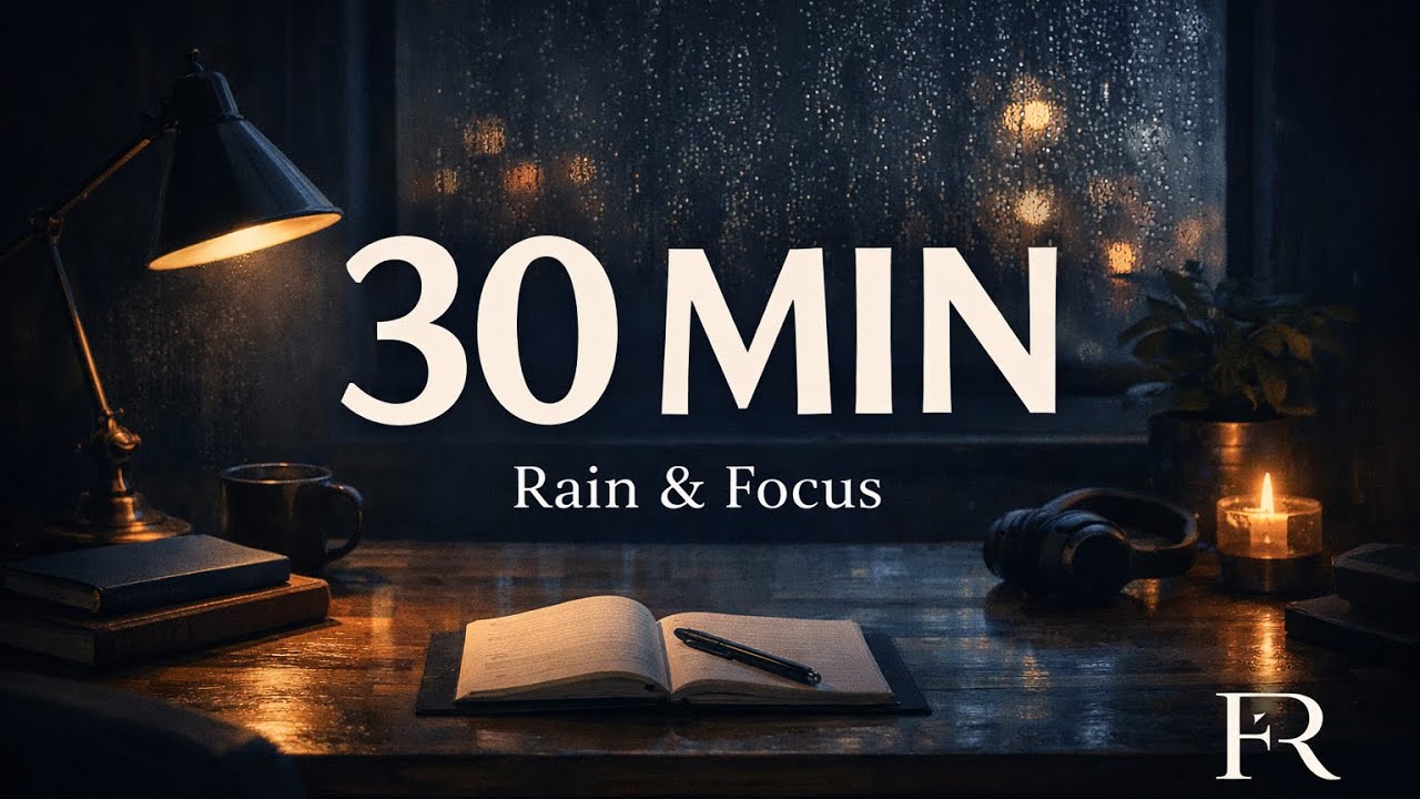 Rain Sounds for Studying 🌧 30 Minute Relaxing Rain (No Music)