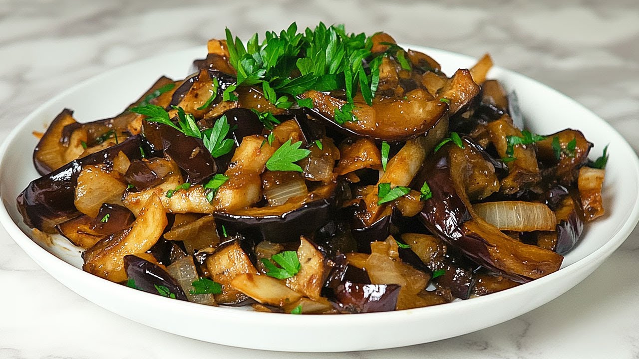 Die Aubergine, die alle verr&uuml;ckt macht! Das beste Auberginenrezept! S&uuml;&szlig;-saure Auberginen