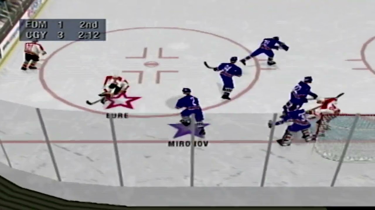 NHL 99 (Nintendo 64) Flames vs Oilers