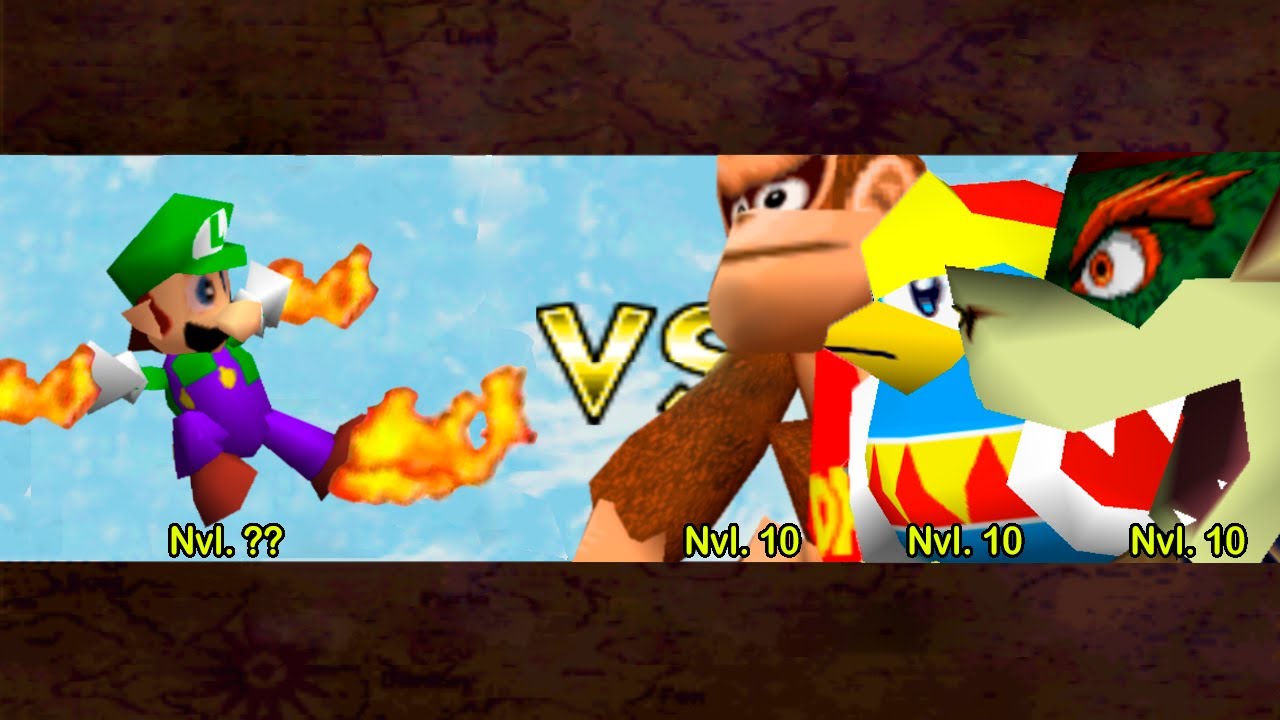 Luigui 🆚Giga Bowser, Giant DK y Giant Rey Dedede | Super Smash Bros Remix