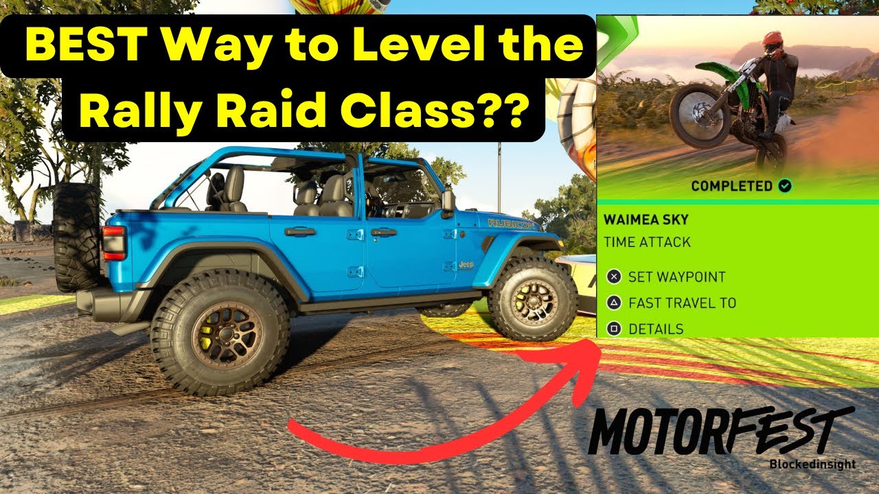 Level the Rally Raid Class FAST doing this in The Crew Motorfest!! - Full Gold Sets Quick + Info