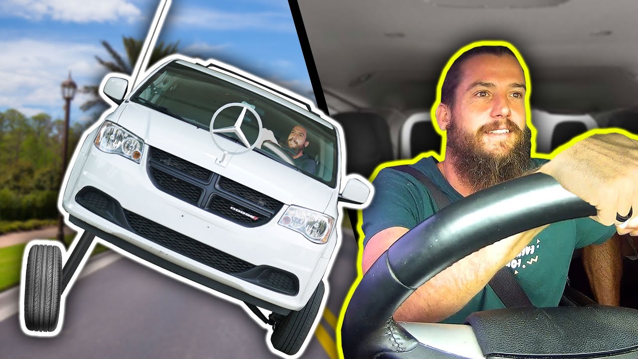 Водитель Uber с гидравлическим минивэном!