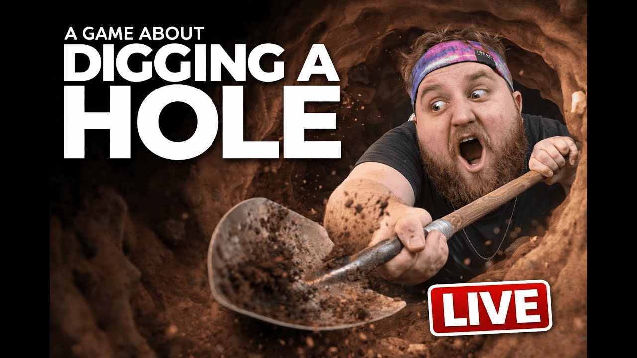 🔴SOMEWHERE IN THIS STREAM I HID AN AMAZON GIFT CARD🔴A GAME ABOUT DIGGING A HOLE🔴100 SUB HOT CHIP!
