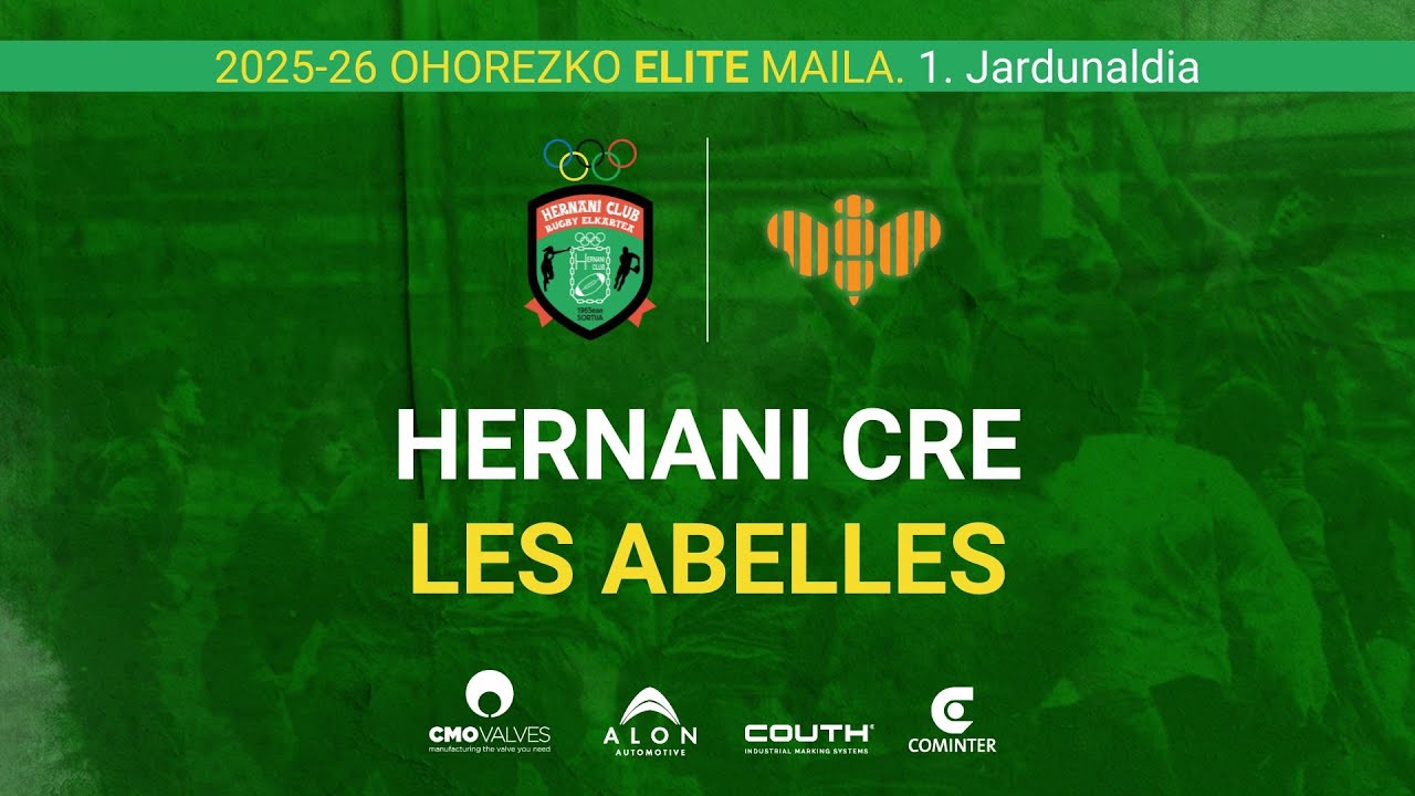 HERNANI CRE vs CR LES ABELLES, J1 Division Honor Élite Masculina. 21/09/2025 12:00