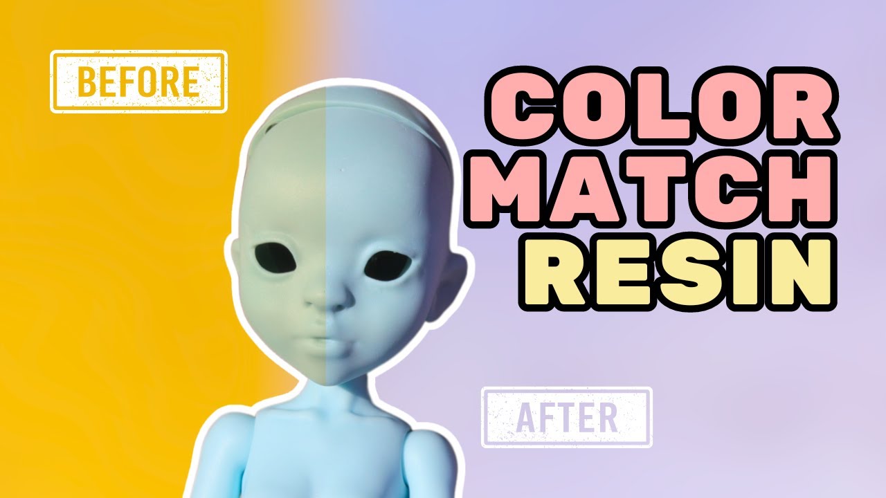 Color Matching Resin BJDs and Parts | 3D Printed and Cast Resin