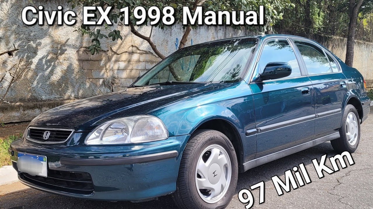 Apresentação Honda Civic EX 1998 manual com 97 Mil Km 4K