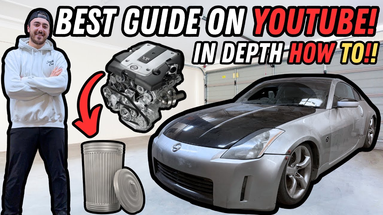 How To Pull a Nissan 350Z Engine!! (Step By Step)